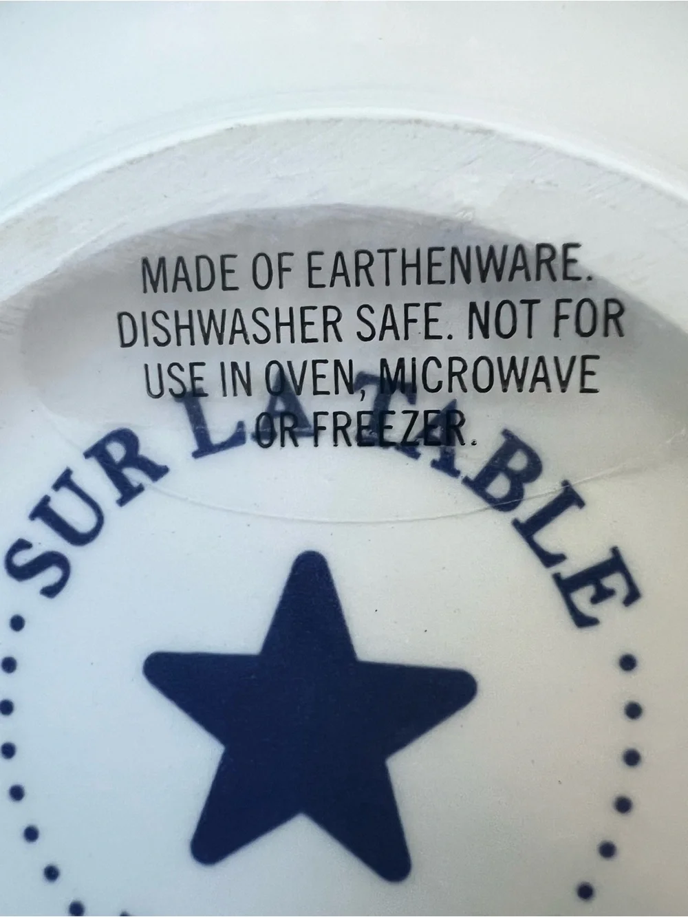 Sur La Table Americana Collection Earthenware Spoon Rest Patriotic Stars Stripes